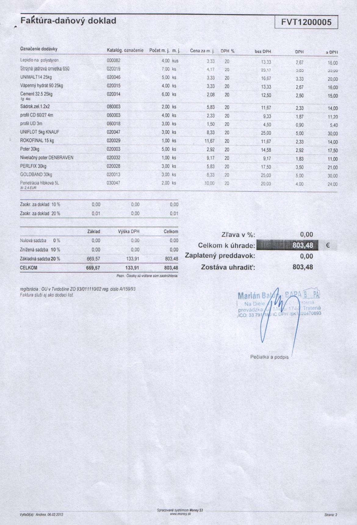 Fa č.14b  údržba toaliet