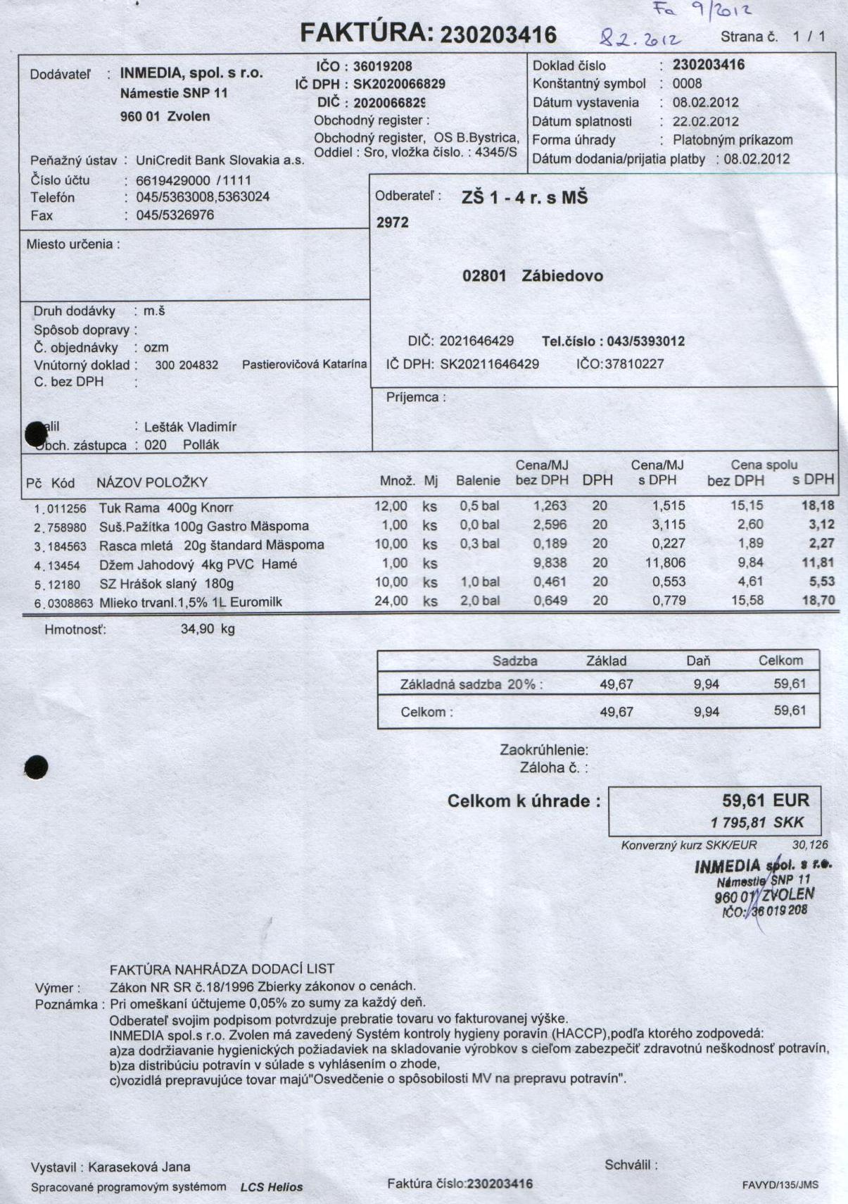 J-Fa č.9-potraviny