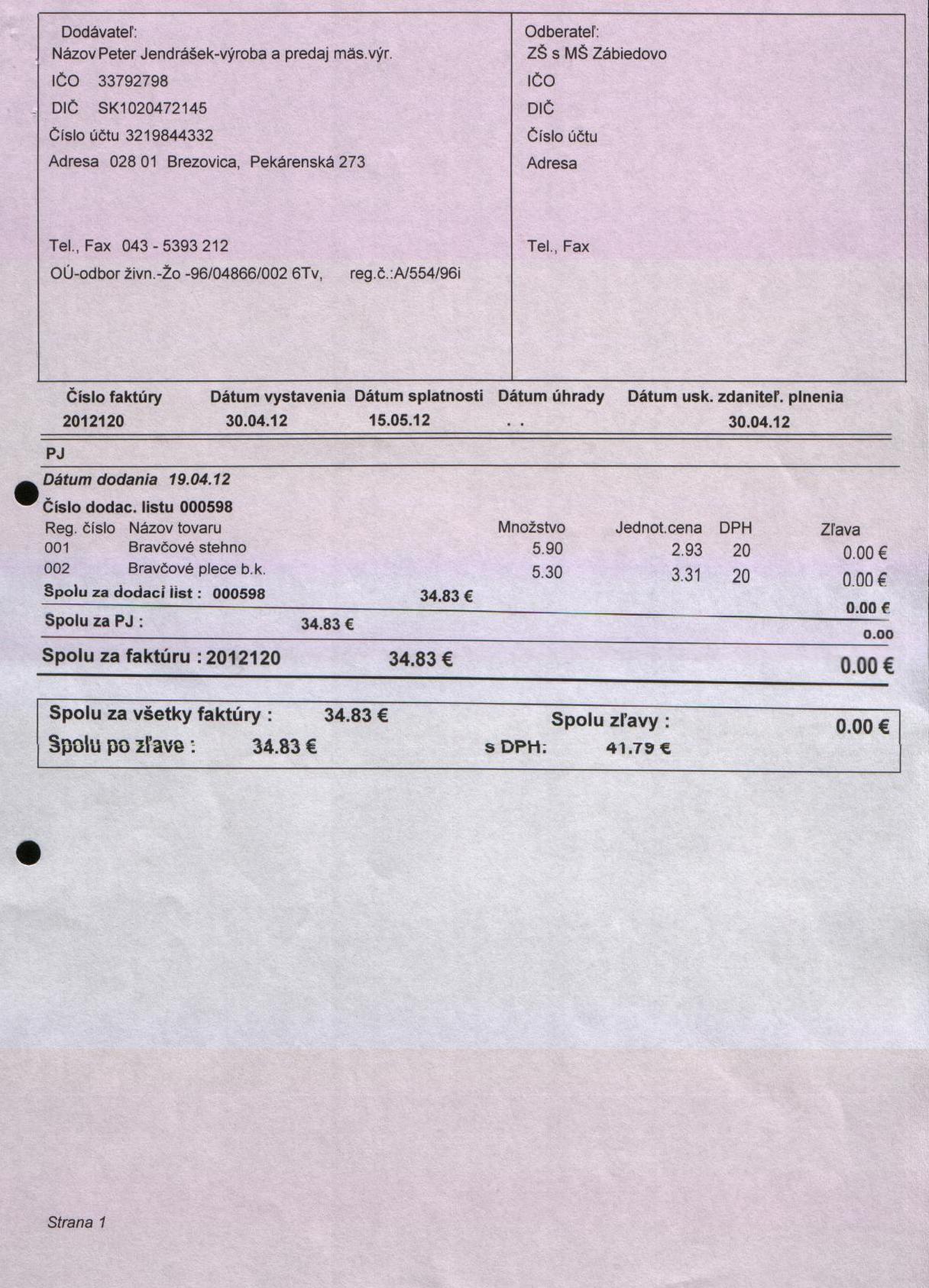 J-Fa č. 25b-mäso