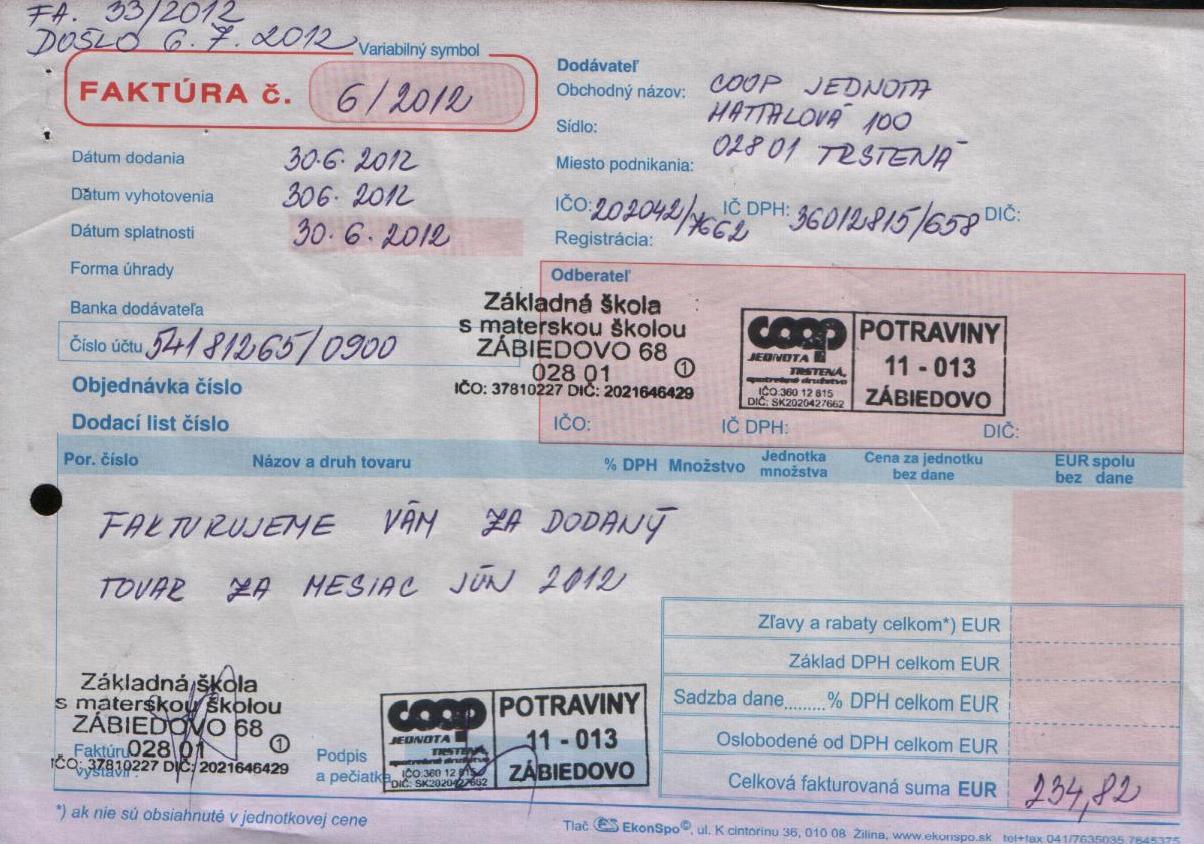 J-Fa č. 33-potraviny