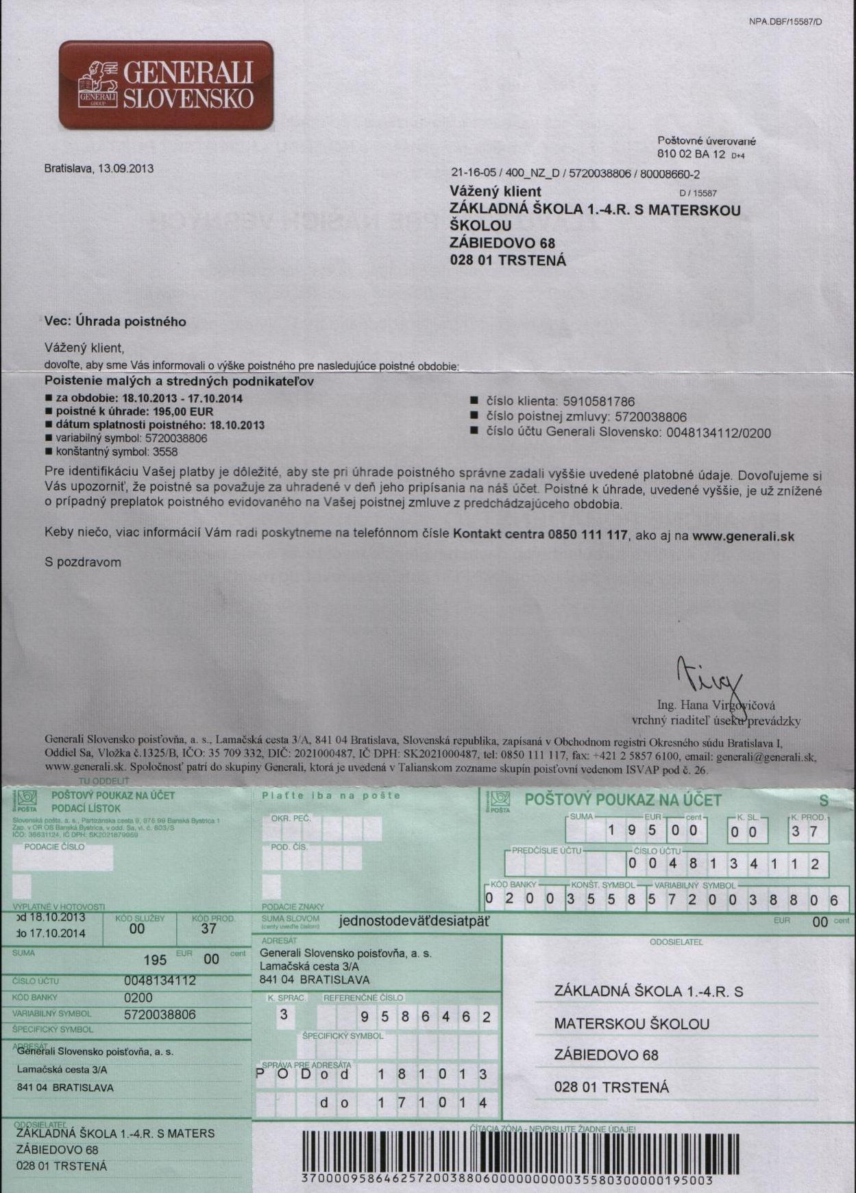 Fa 85 Poistenie
