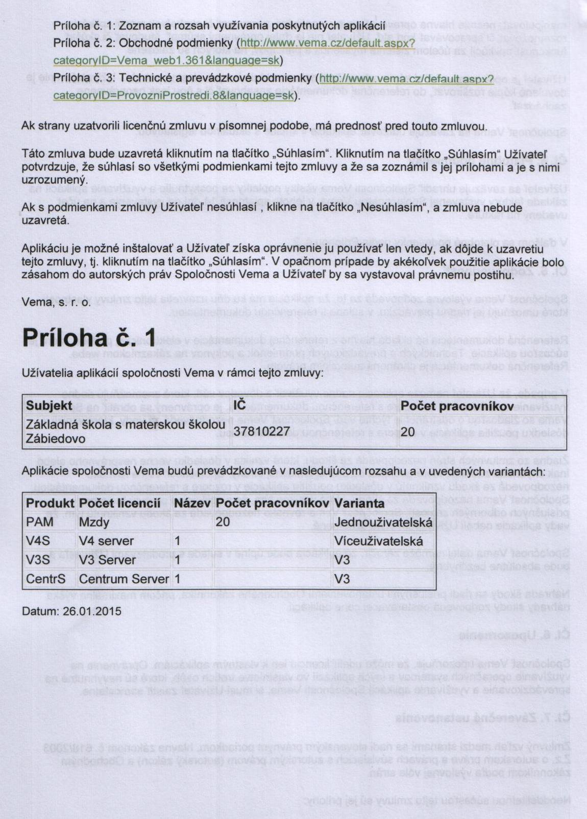 Licenčná zml.Vema str.3